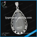 High Quality 925 Sterling Silver Jade Gemstone Pendant